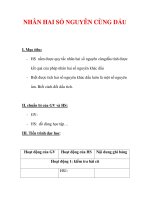 Giáo án môn Toán lớp 6 : Tên bài dạy : NHÂN HAI SỐ NGUYÊN CÙNG DẤU doc