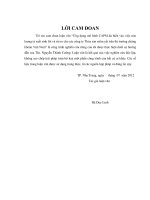 ứng dụng mô hình capm đa biến để ước lượng tỷ suất sinh lời và rủi ro cho các công ty thủy sản niêm yết trên thị trường chứng khoán việt nam