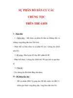 Giáo án ĐỊa lý lớp 7 : Tên bài dạy : SỰ PHÂN BỐ DÂN CƯ CÁC CHỦNG TỘC TRÊN THẾ GIỚI ppt