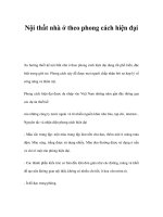 Nội thất nhà ở theo phong cách hiện đại pdf