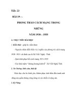 GIÁO ÁN LỊCH SỬ 9_Tiết: 23 potx