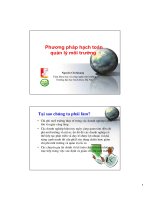 Kinh tế môi trường - Lecture 4 pot