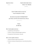 Quy chế về nghiên cứu khoa học tại các Trường Đại học cao đẳng pot