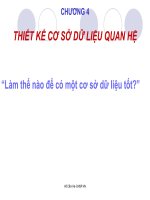 GIÁO TRÌNH CƠ SỞ DỮ LIỆU_CHƯƠNG 4 pdf