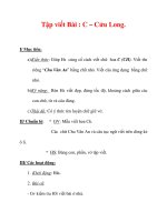 Tập viết Bài : C – Cửu Long. I/ Mục tiêu: a) Kiến thức: Giúp Hs củng cố cách ppsx