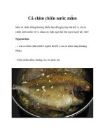 Cá chim chiên nước mắm pot