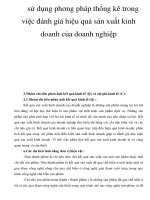 sử dụng phơng pháp thống kê trong việc đánh giá hiệu quả sản xuất kinh doanh nghiệp_3 docx