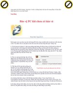 Giáo trình phân tích nguyên lý ứng dụng các lổ hỏng bảo mật trên internet khi hệ thống bị tấn công p9 potx