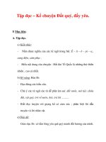 Giáo án Tiếng Việt lớp 3 : Tên bài dạy : Tập đọc – Kể chuyện Đất quý, đấy yêu. pps