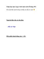 Giúp bạn nặn Angry bird một cách dễ dàng (P1) pptx