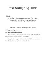 NGHIÊN CỨU MẠNG NGN CỦA VNPT VÀ CÁC DỊCH VỤ TRONG NGN chương 1 pptx