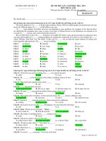 ĐỀ THI THỬ LẦN 1 NĂM HỌC 2010 - 2011 MÔN TIẾNG ANH - Mã đề thi 357 ppt