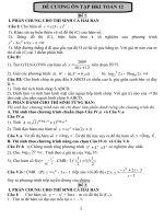 Đề ôn thi toán học kì lớp 12 pdf