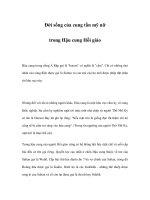 Đời sống của cung tần mỹ nữ trong Hậu cung Hồi giáo doc