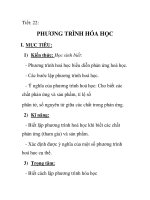 Giáo án hóa học 8_Tiết: 22 pps