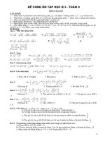 Đề cương toán 9 HỌC KÌ I theo dạng (tiếp theo 2)