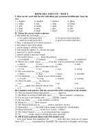 KIỂM TRA ANH VĂN - TEST 5 pdf