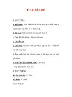 Giáo án Địa lý lớp 6 : Tên bài dạy : TỈ LỆ BẢN ĐỒ pdf