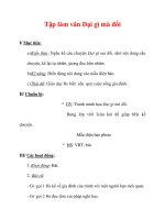 Giáo án Tiếng Việt lớp 3 : Tên bài dạy : Tập làm văn Dại gì mà đổi ppt