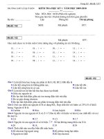 Đề kiểm tra hóa lớp 10 pps