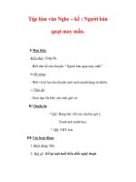 Giáo án Tiếng Việt lớp 3 : Tên bài dạy : Tập làm văn Nghe – kể : Người bán quạt may mắn. docx