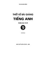 Thiết kế bài giảng tiếng anh 9 tập 2 part 1 pptx