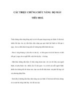 CÁC TRIỆU CHỨNG CHỨC NĂNG BỘ MÁY TIÊU HOÁ pptx