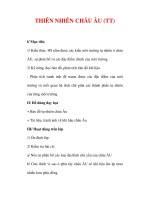 Giáo án Địa lý lớp 7 : Tên bài dạy : THIÊN NHIÊN CHÂU ÂU (TT) potx