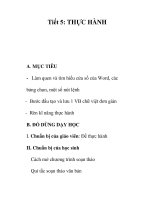 Giáo án tin học 9_ tiết 5 pptx