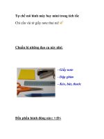 Tự chế mô hình máy bay mini trong tích tắc doc