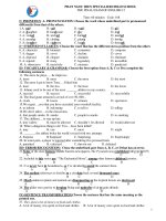 THE FINAL EXAM OF ENGLISH 12 - Code: 018 pptx