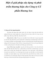 Một số giải pháp xây dựng và phát triển thương hiệu cho Công ty Cổ phần Hương Sen _5 pps
