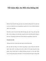 Tiết kiệm điện cho Điều hòa không khí pptx