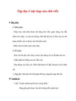 Giáo án Tiếng Việt lớp 3 : Tên bài dạy : Tập đọc Cuộc họp của chữ viết. ppt