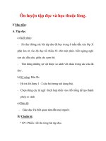 Giáo án Tiếng Việt lớp 3 : Tên bài dạy : Ôn luyện tập đọc và học thuộc lòng. ppt