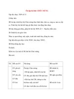 Giáo án lớp 4 môn Âm Nhạc: Ôn tập bài hát: CHÚC MỪNG Tập đọc nhạc: TĐN số 15 docx