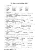 ĐỀ THI THỬ ANH VĂN HKI NĂM 2011 – TEST 3 potx