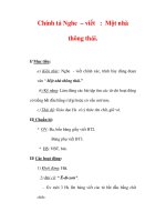 Giáo án Tiếng Việt lớp 3 : Tên bài dạy : Chính tả Nghe – viết : Một nhà thông thái. docx