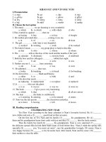 KHẢO SÁT ANH VĂN ĐẦU NĂM pdf