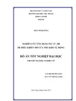 nghiên cứu ứng dụng plc s7_300 để điều khiển mở cửa nhà kho tự động