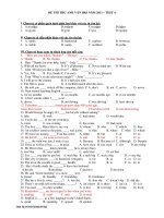 ĐỀ THI THỬ ANH VĂN HKI NĂM 2011 – TEST 4 ppsx