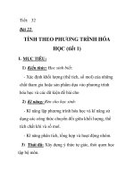 Giáo án hóa học 8_Tiết: 32 pot