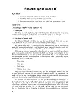 Kế hoạch và lập kế hoạch y tế pptx