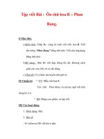 Giáo án Tiếng Việt lớp 3 : Tên bài dạy : Tập viết Bài : Ôn chữ hoa R – Phan Rang. docx