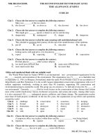 THE SECOND ENGLISH TEST FOR BASIC LEVEL TIME ALLOWANCE: 45 MINUS CODE 210 ppsx