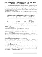 Giáo trình phân tích ứng dụng nguyên lý trình tự xử lý các toán tử trong một biểu thức logic p1 doc