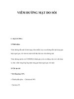 VIÊM ĐƯỜNG MẬT DO SỎI pdf