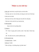 Giáo án Sinh học lớp 6 : Tên bài dạy : Nhiệm vụ của sinh học potx