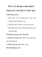 Giáo án tin hoc 10_Tiết 31+ 32 docx