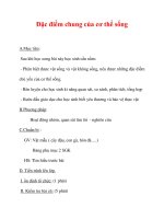 Giáo án Sinh học lớp 6 : Tên bài dạy : Đặc điểm chung của cơ thể sống pptx